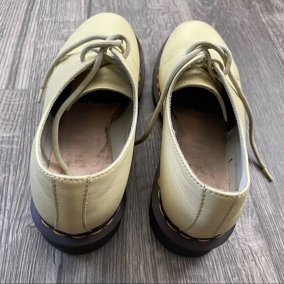 Dr. Martens Shoes 1461 Pastel Yellow Virginia Leather Oxford - Picture 10 of 16
